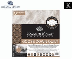 Logan & Mason Goose Down King Bed Quilt