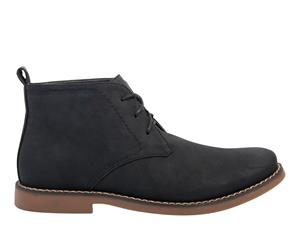Matrix Olympus Mens Faux Suede Casual Dress Ankle Boot - Black