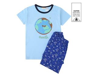 MeMaster - Older Boys Aerospace Pyjama Set - Blue