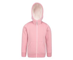 Mountain Warehouse Alpine Hoody Warm & Comfortable w/ Fleece Lined & Full Zip - Pink
