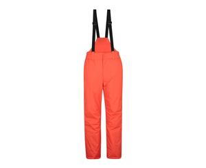 Mountain Warehouse Mens Snowproof Ski Pants Insulated Salopettes Winter Trousers - Orange