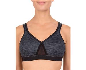 Move by Conturelle 802820 Balance Motion Padded Non-Wired Padded Sports Bra - Anthracite Grey Melange