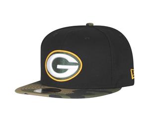 New Era 9Fifty Snapback Cap - Green Bay Packers black camo - Black