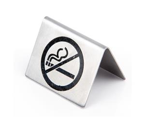 Olympia Stainless Steel Table Sign - No Smoking
