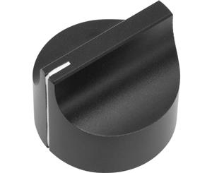 PD3227SB Black Knob With Set Screw 31.8Mm Diameter Aluminium Dimensions (Dxh) 31.8Mm X 26.7Mm BLACK KNOB WITH SET SCREW