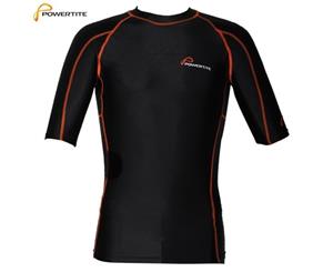POWERTITE Men Compression Tights Skins Short Sleeves Top SMALL