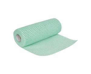 Pack of 100 Jantex Non Woven Cloths Green (Roll of 100)