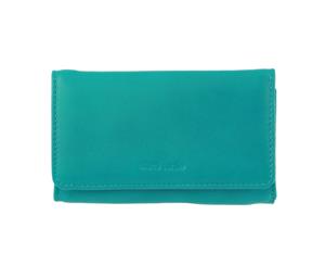 Pierre Cardin Italian Leather Wallet - Turquoise