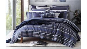 Pierson Navy Quilt Cover Set - King