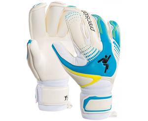 Precision Womens Fusion-X Pro Roll GK Gloves Size 5 (Blue/White)