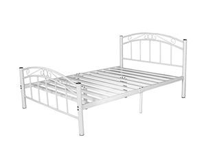 Priceworth Cleveland Bed Frame-White-Queen Size