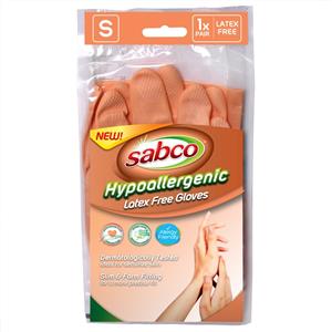 Sabco Small Hypoallergenic Latex Free Gloves - 1 Pair