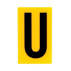 Sandleford 60 x 35mm U Yellow Cut Out Self Adhesive Letter