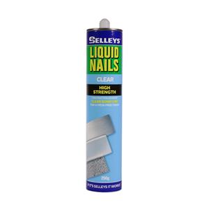 Selleys 250g Clear Liquid Nails Construction Adhesive