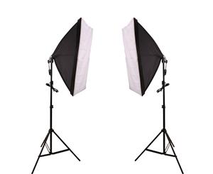 Set of 2 Photography Studio Softbox 135w ~ Continuous Lighting with Stand Soft Box
