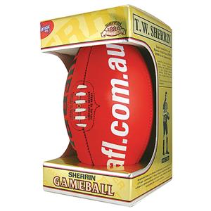 Sherrin Official AFL Game Ball Red