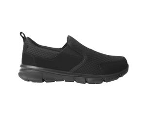 Slazenger Mens Zeal Slip On Trainers Shoes Footwear - Black/Black Slip On - Black