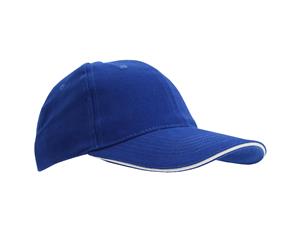 Sols Unisex Buffalo 6 Panel Baseball Cap (Royal Blue/White) - PC372