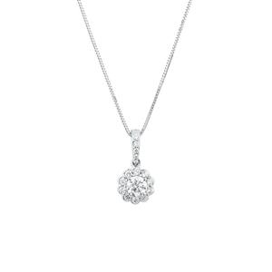 Southern Star Pendant with 0.38 Carat TW of Diamonds in 14ct White Gold