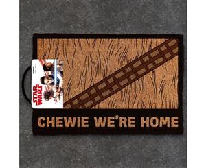 Star Wars Chewie We're Home Door Mat