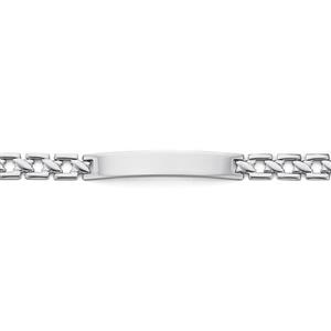 Steel 21cm Square Twist Id Bracelet
