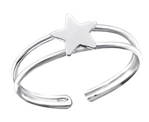 Sterling Silver Star Toe Ring