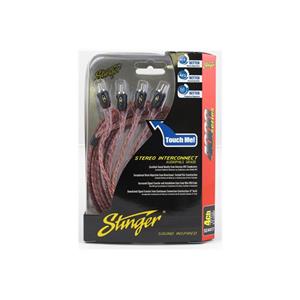 Stinger SI4417 4000 Series 5m 4 Channel RCA Interconnect Cable