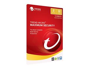 Trend Micro OEM TICEWWMBXSBJEO Maximum Security (2 Devices) 1 Year - No CD Media