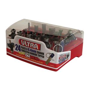 Ultra 24 Piece 6.4mm Router Bit Set