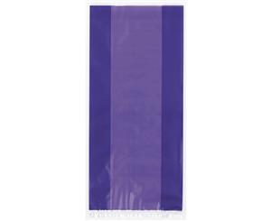 Unique Party Cello Treat Bags With Ties (Pack Of 30) (Purple) - SG5687
