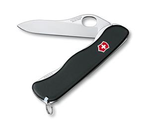 Victorinox Sentinel One Hand Swiss Army Knife - Black