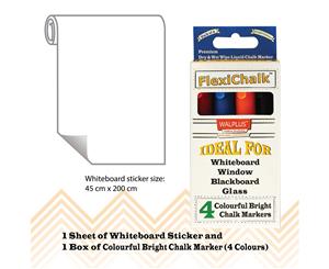Whiteboard with FlexiChalk Bright Colour Liquid Chalk Marker