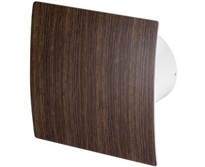 100mm Timer Extractor Fan Wenge Wood ABS Front Panel ESCUDO Wall Ceiling Ventilation