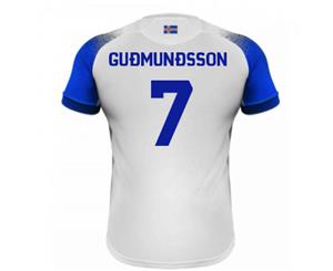 2018-2019 Iceland Away Errea Football Shirt (Gudmundsson 7)