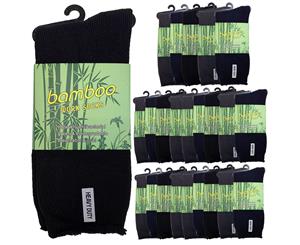 24 Pairs Premium Bamboo Men's Socks - Assorted Colour Pack