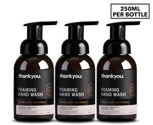 3 x Thankyou. Foaming Handwash Bergamot & Spiced Clove 250mL