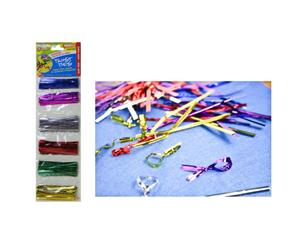 400PCE Metallic Craft Twist Ties. ASSORTED COLOURS. Great for Loot Bags Parties