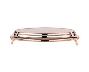 40cm/16" Plateau Rose Gold Plated stands standing 9.5cm High