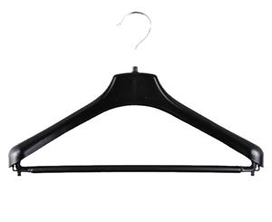 60x Aussie Heavy Duty Clothing Hangers 430mm - Black - Black