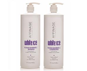 Affinage White Ice Blonde Shampoo & Conditioner 1000ml