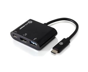 Alogic 15cm USB-C to HDMI/USB 3.0/USBC with Power Delivery (60W/3A) MP-UCHDCH