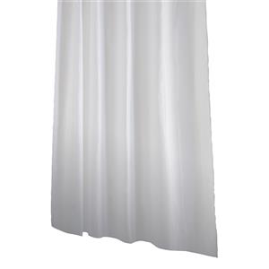 Barelli White Hookless Polyester Shower Curtain