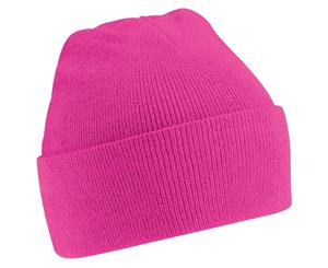 Beechfield Unisex Junior Kids Knitted Soft Touch Winter Hat (Fuchsia) - RW245