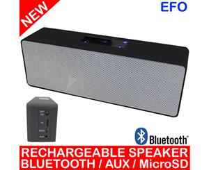 Bluetooth V3.0 Handsfree Portable Rechargeable Speaker Microsd Aux White N16
