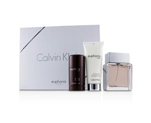 Calvin Klein Euphoria Men Coffret EDT Spray 100ml/3.4oz + Deodorant Stick 75g/2.6oz + After Shave Balm 100ml/3.4oz 3pcs