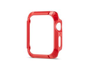 Catzon Apple Watch Soft Slim TPU+PC Protective Case Flexible Anti-Scratch Bumper Cover Series 4 - Red
