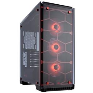Corsair Crystal Series 570X RGB RED (CC-9011111-WW) Mid Tower Case with Tempered Glass and RGB Fa