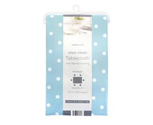 Country Club Spotty Table Cloth Blue