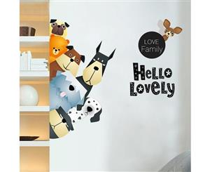 DIY Animal Bedroom Background Wall Stickers (Size 75cm x 68cm)