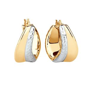 Electroforming&nbspEarring in 14ct Yellow & White Gold